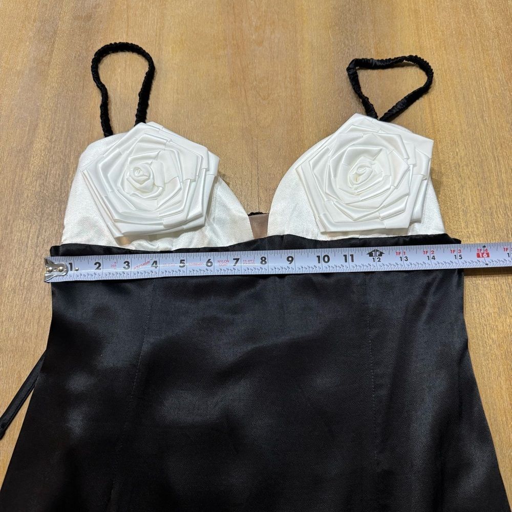 New For Love &‎ Lemons Rita Maxi Slip Dress Medium Rosetta Cup Satin Open Back - Picture 5 of 14